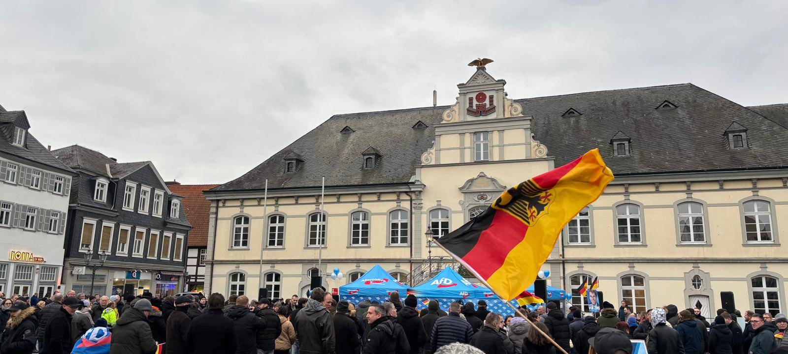 Demo gegen AfD Kundgebung in Lippstadt