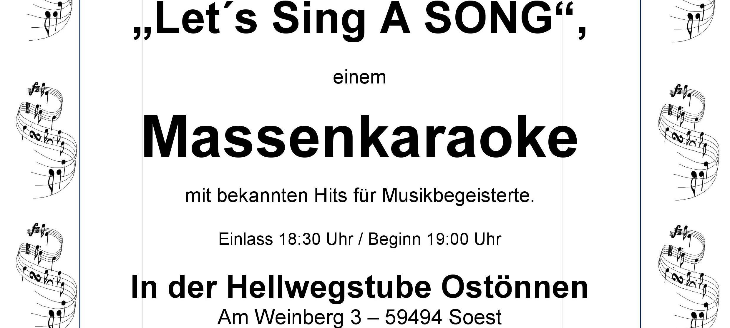 Offenes Singen "Let´s Sing A Song"