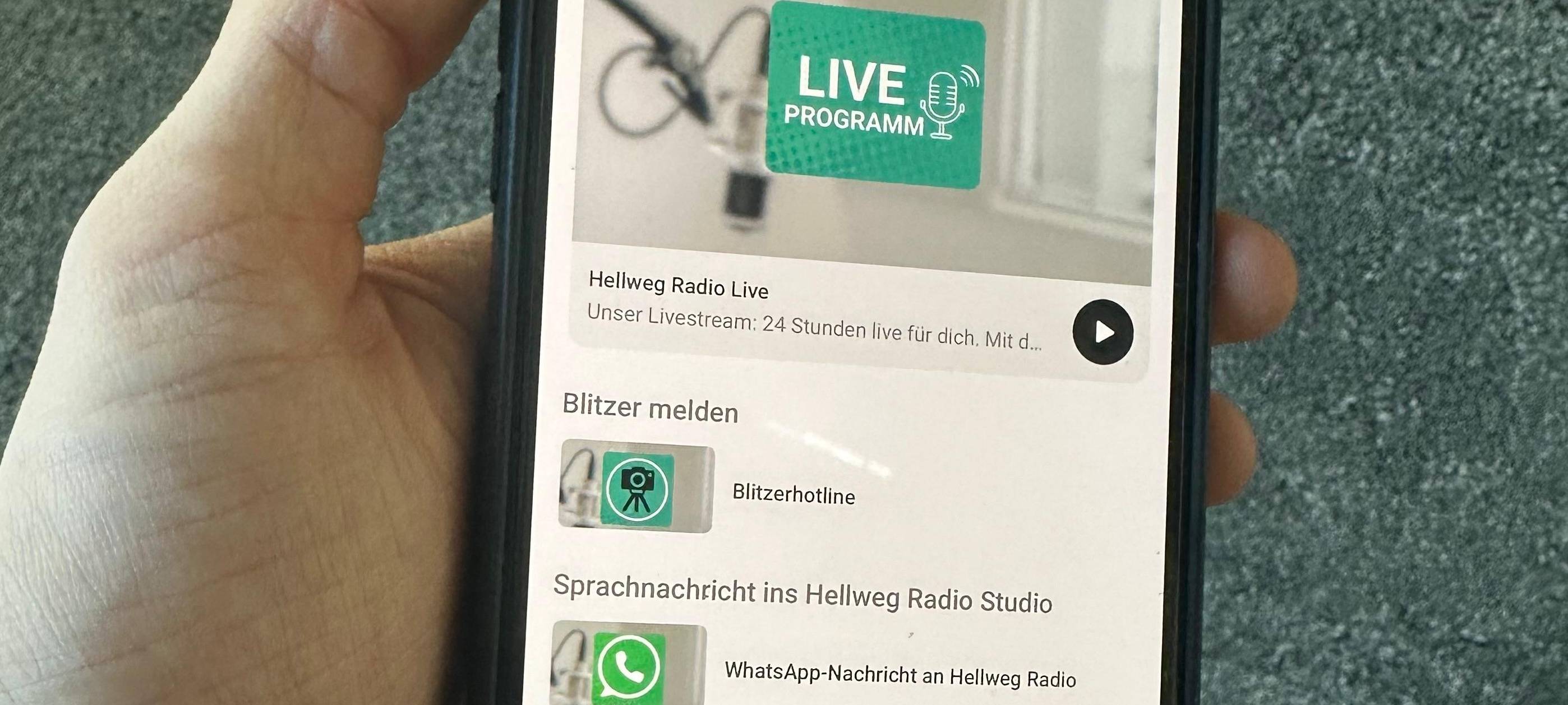 Aktuelle Probleme mit der Hellweg Radio App