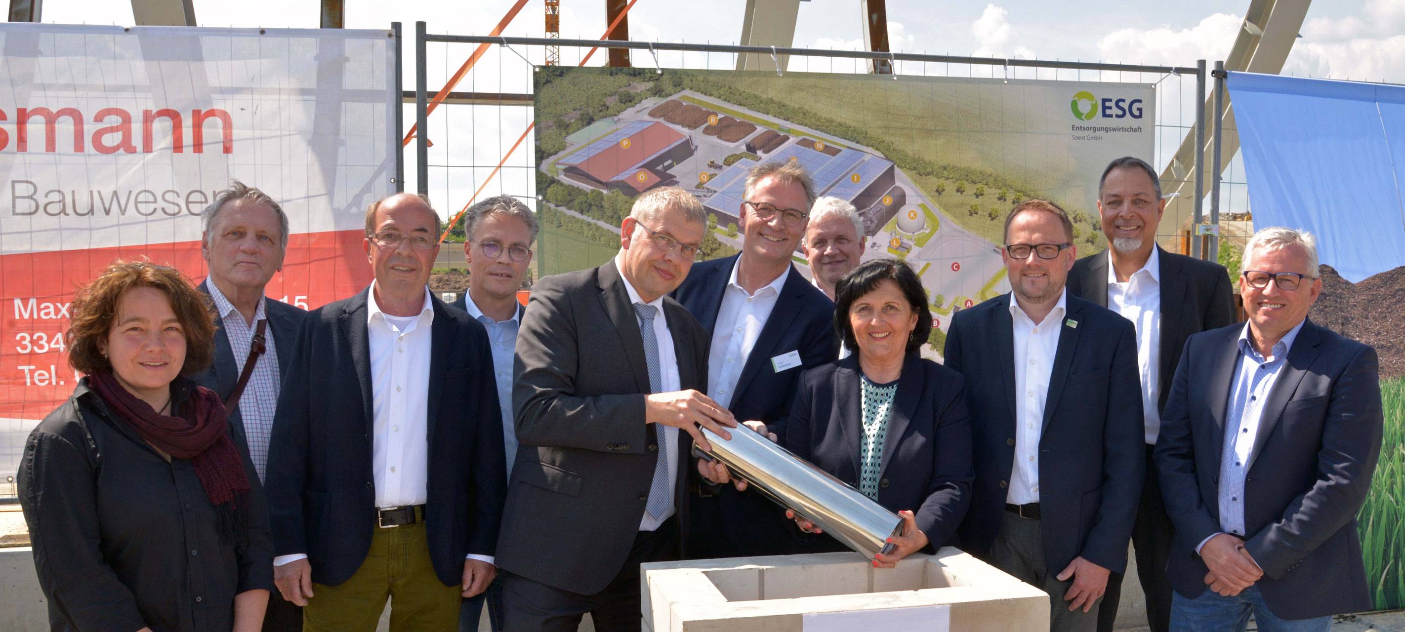 Spatenstich für das neue Kompostwerk in Anröchte