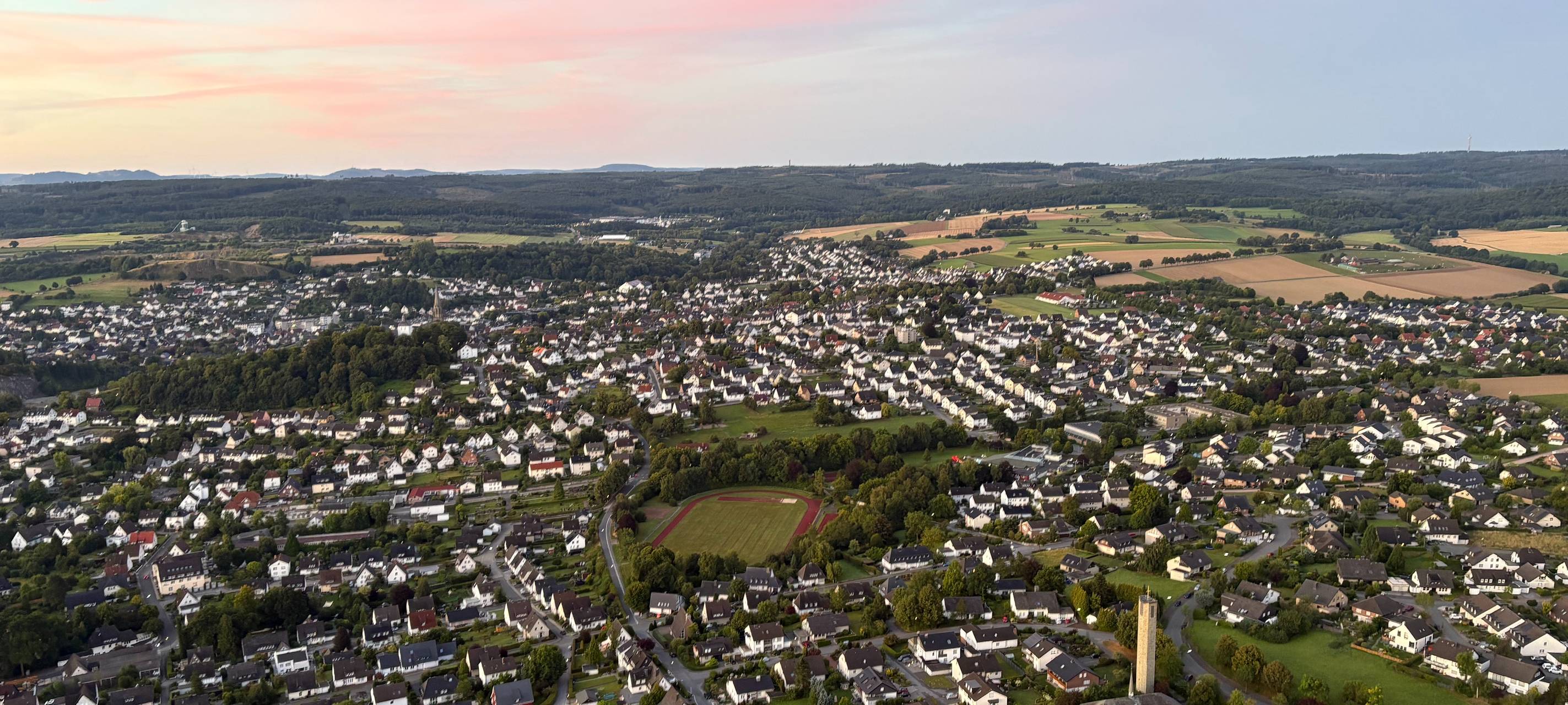 Eine Fahrt mit dem Heißluftballon über den Kreis Soest