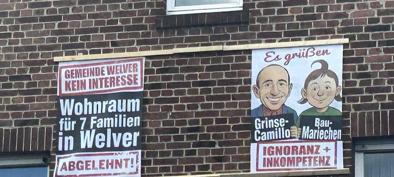Bau-Streit in Welver: Plakate sorgen für Diskussion