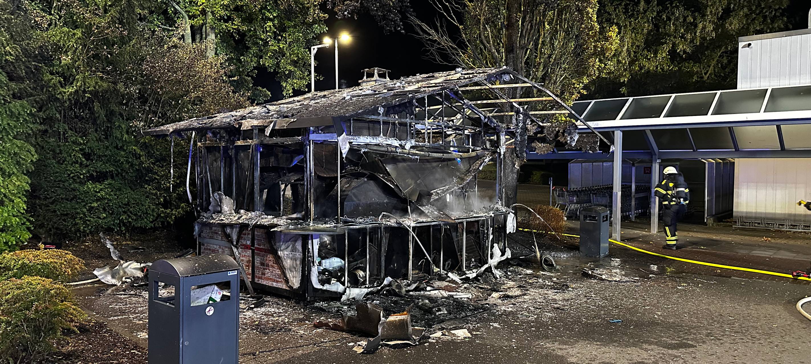 Imbissstand in Soest vollständig abgebrannt