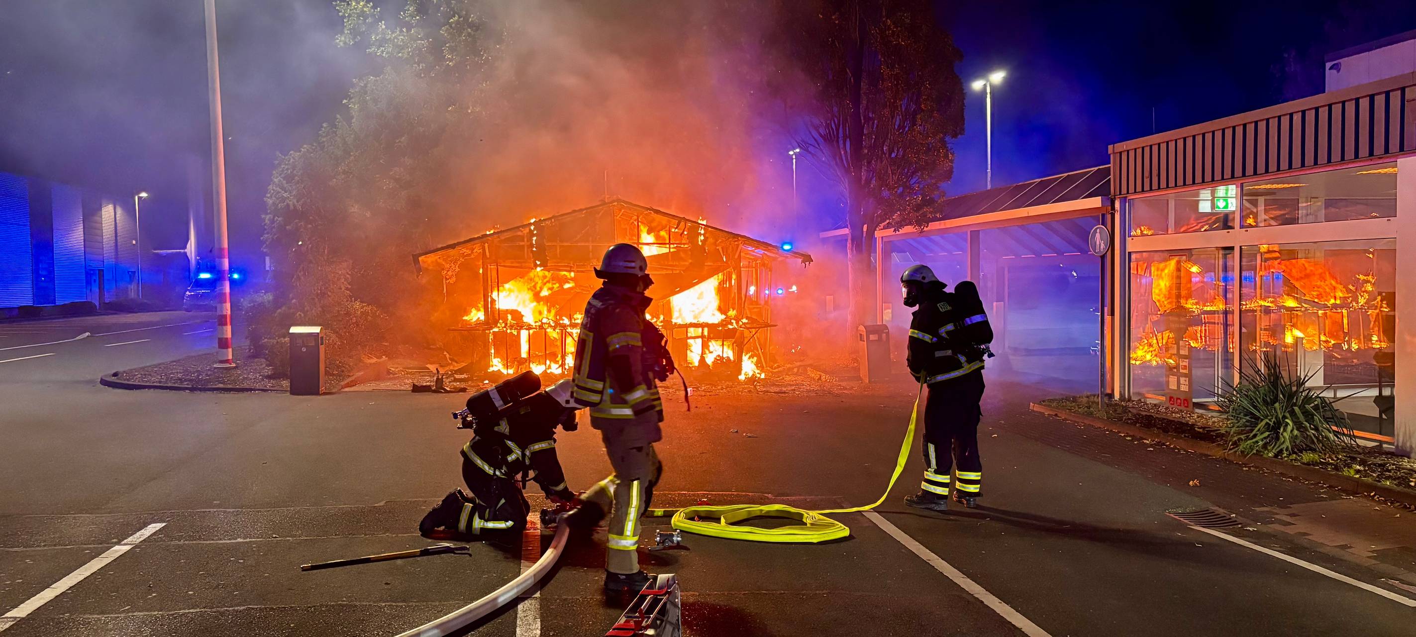 Imbissstand in Soest vollständig abgebrannt