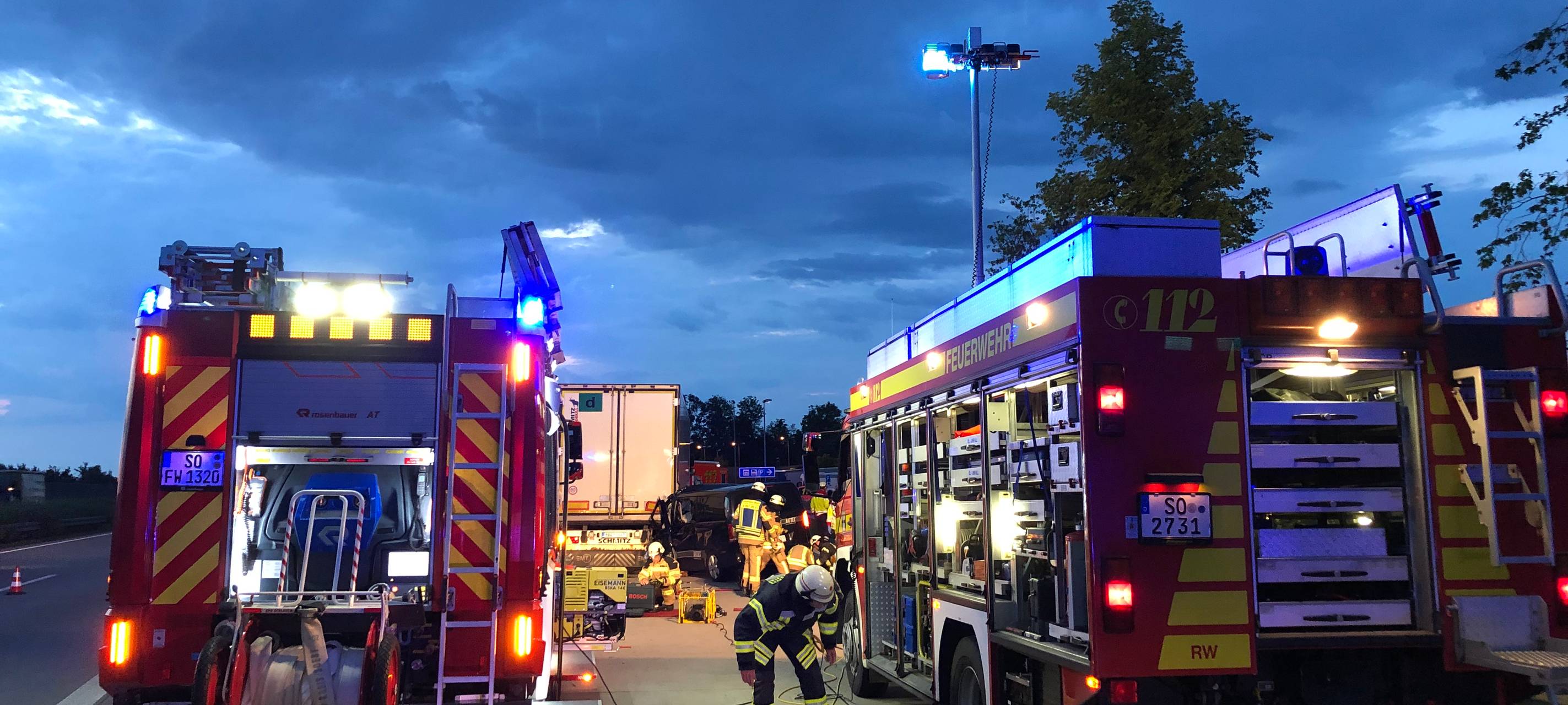 Unfall A 44 Richtung Kassel