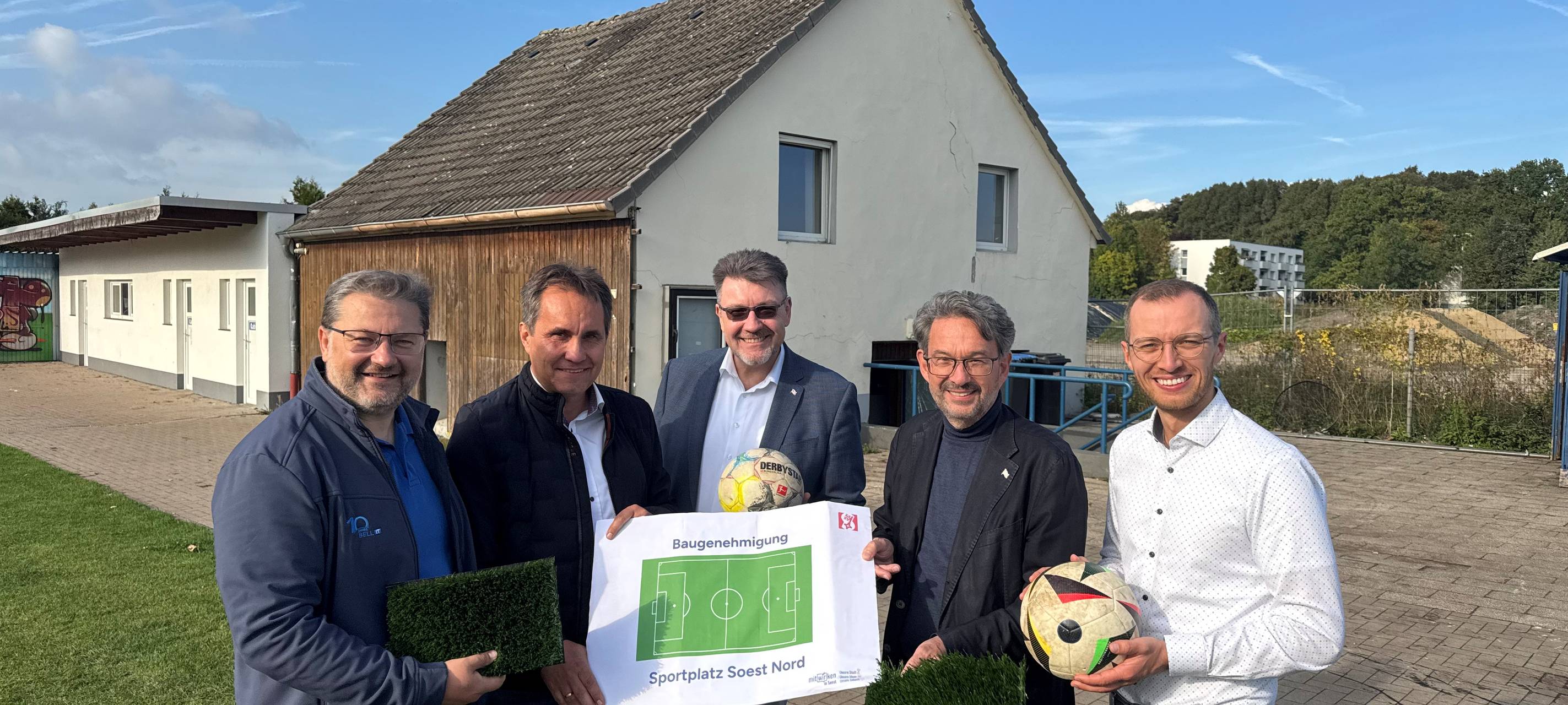 Der TuS Jahn in Soest hat seine Baugenehmigung erhalten.