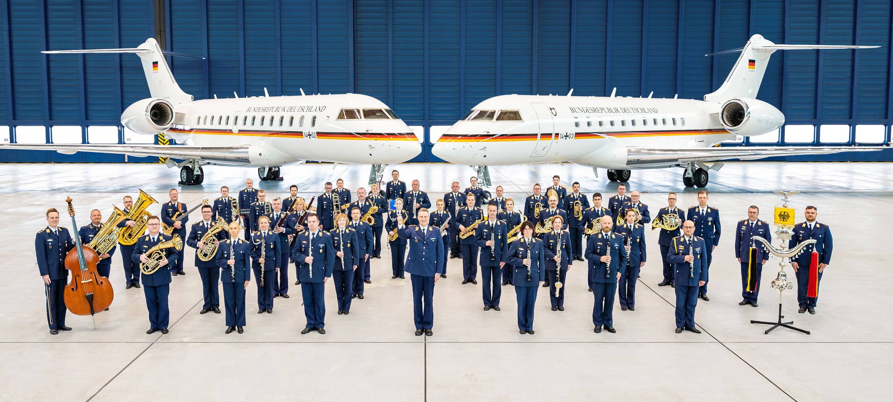 Das Luftwaffenmusikkorps Münster spielt in Soest.