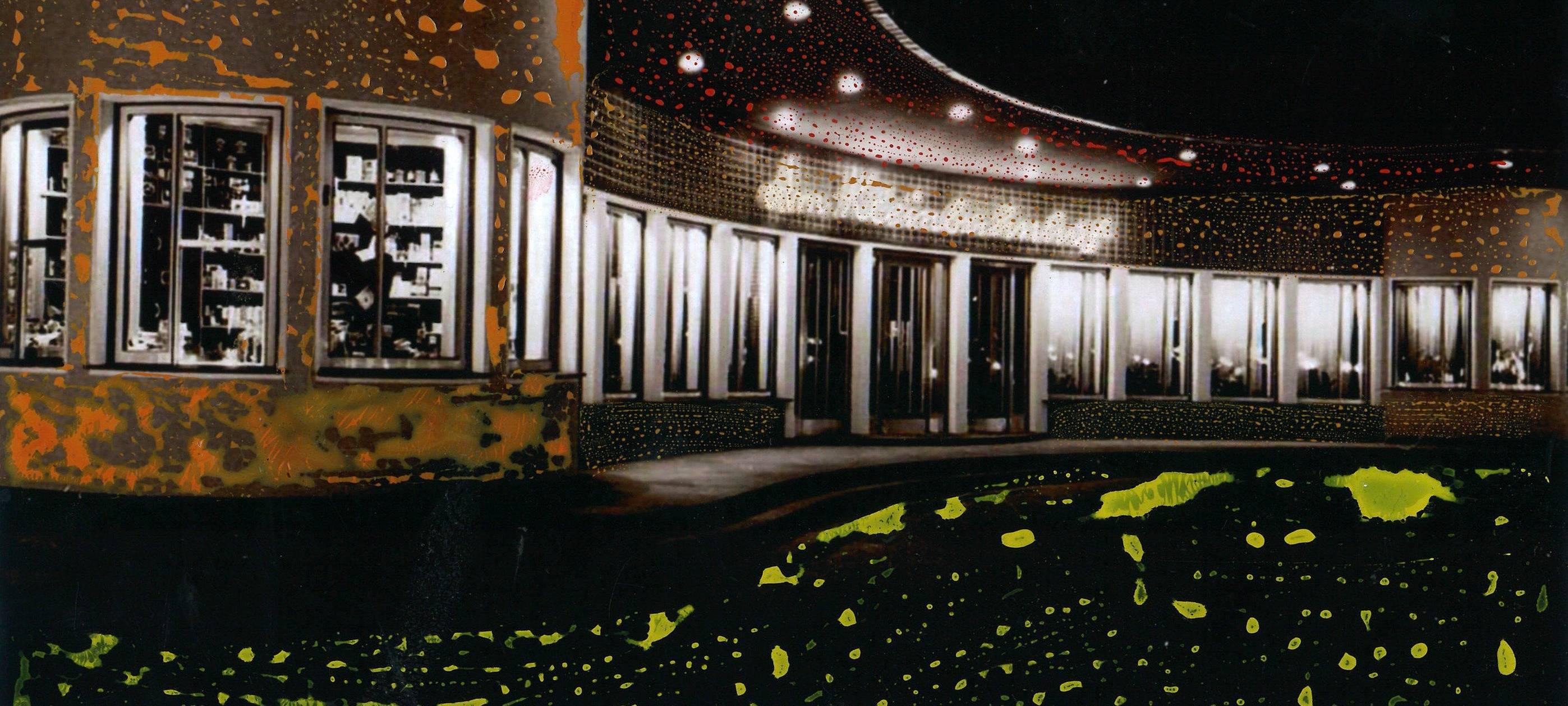 Lichtkunst in der alten Gaststätte „Niere“ in Soest