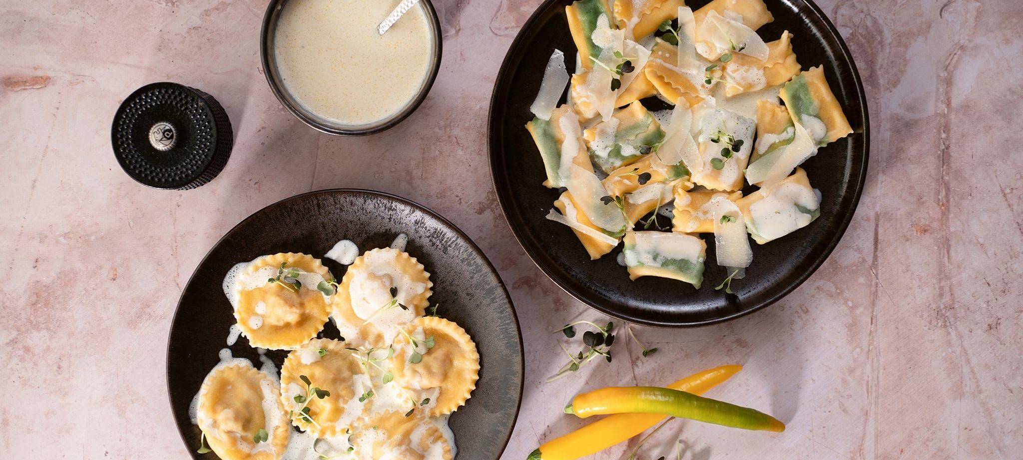 Agnolotti und Ravioli