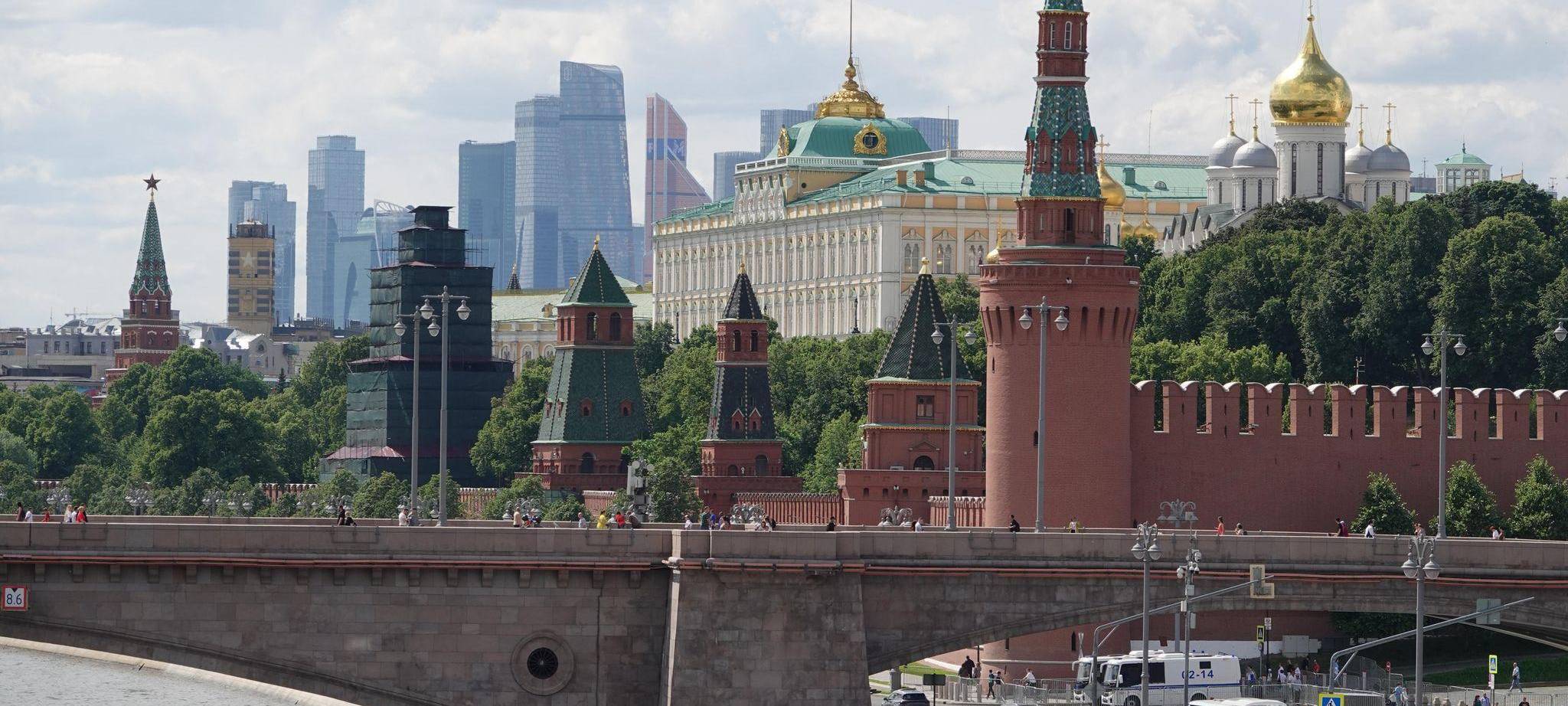 Moskau: Kreml und Moskwa City