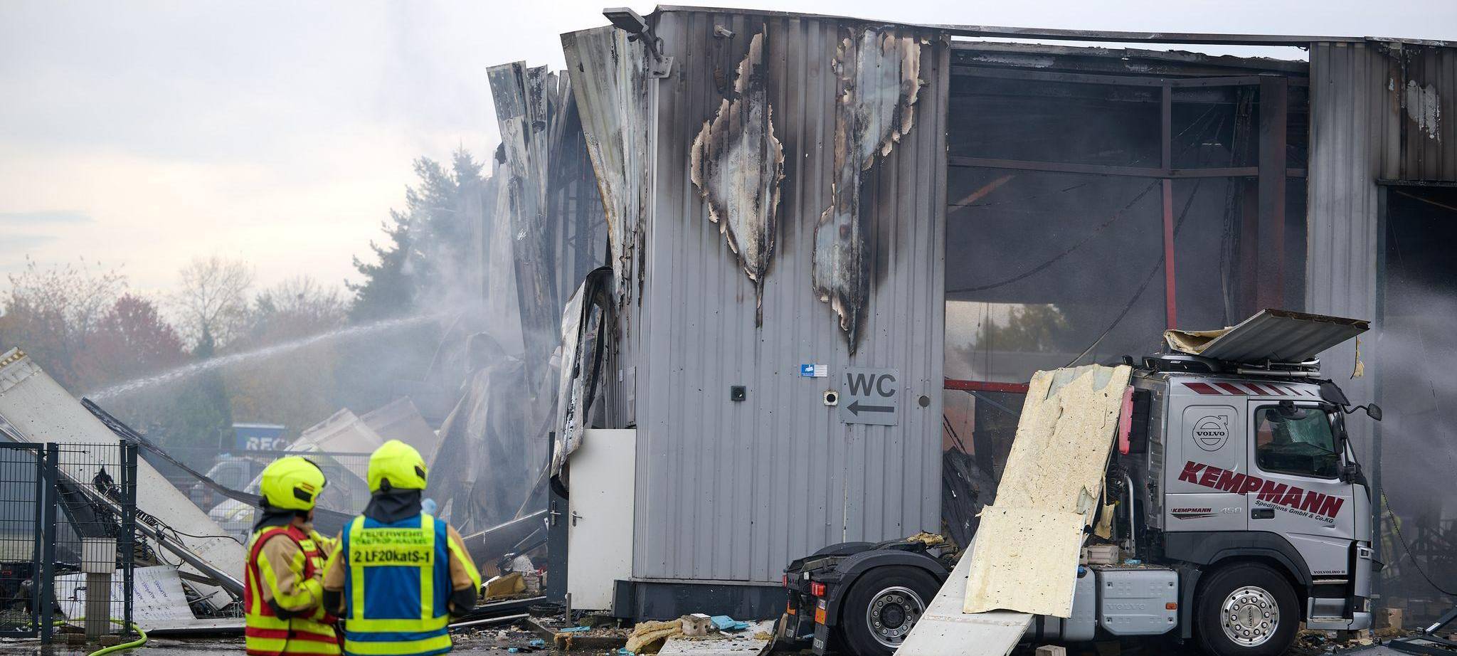 Explosion auf Firmengelände in Castop-Rauxel