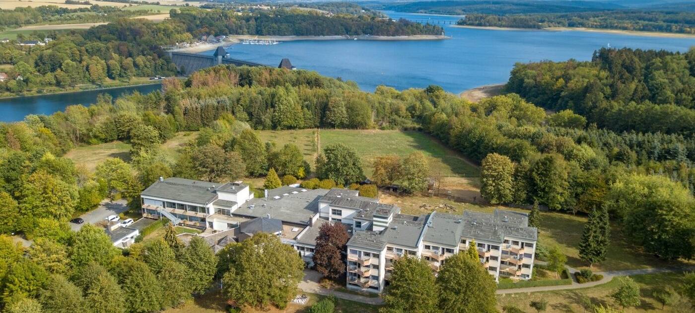 Das Heinrich-Lübke-Haus von oben.