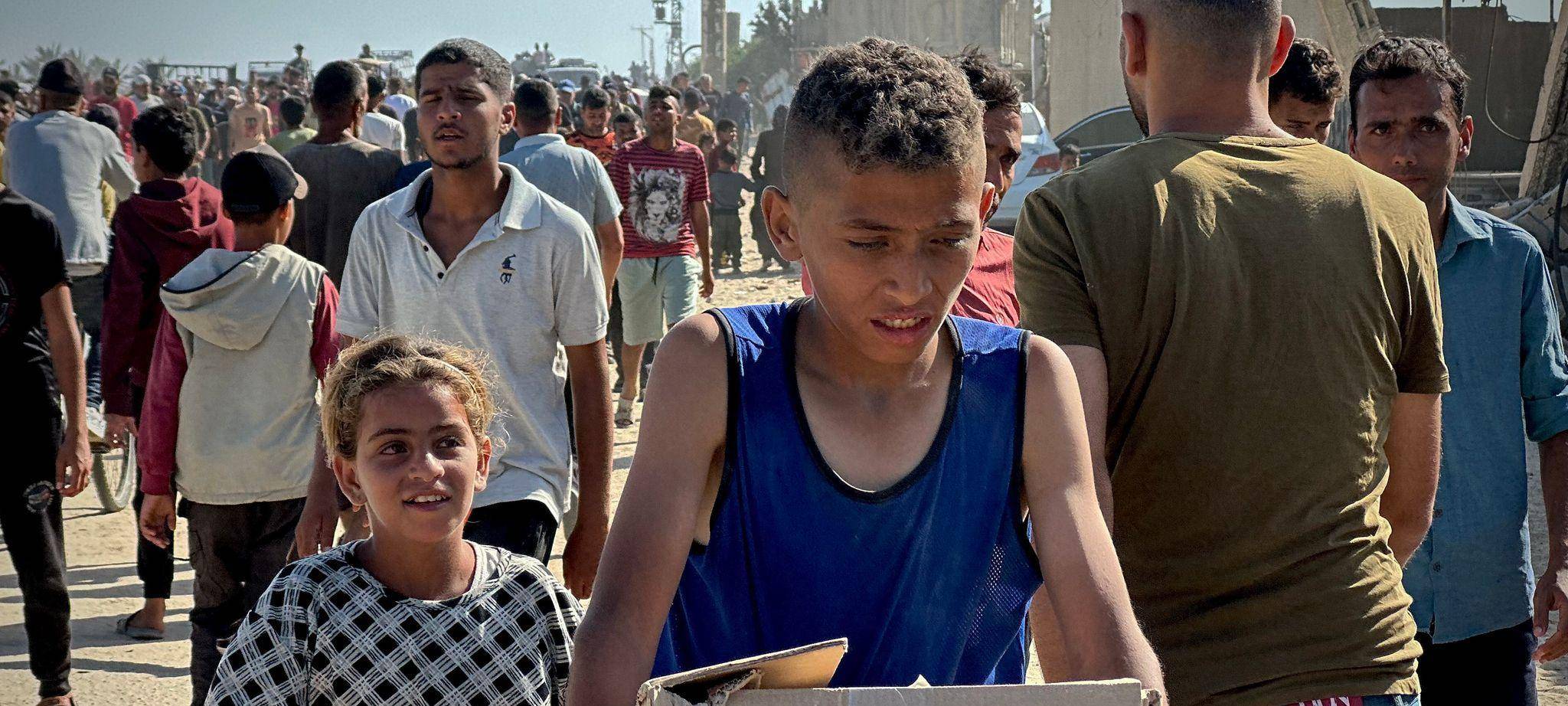 Nahostkonflikt - GHF-Hilfsgüterverteilung