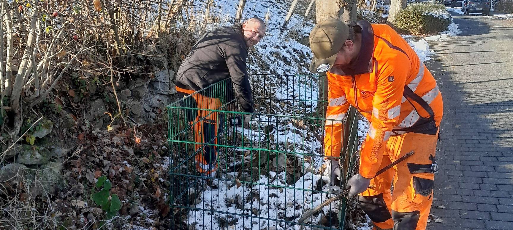 Warstein baut Laubboxen wieder ab