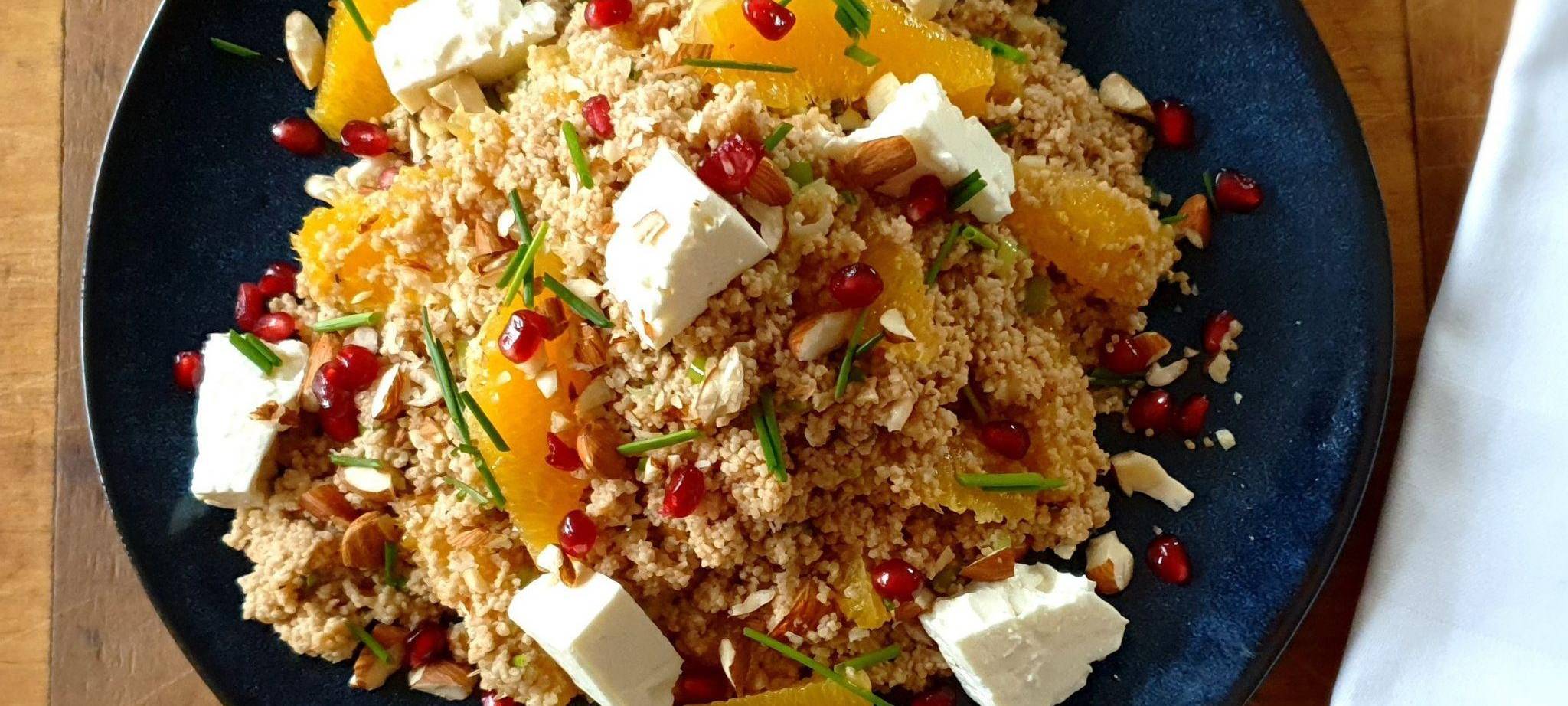 Winter-Taboulé mit Couscous und Orangen