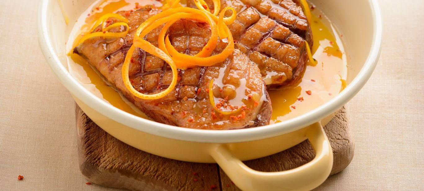 Gebratene Entenbrust mit Orange