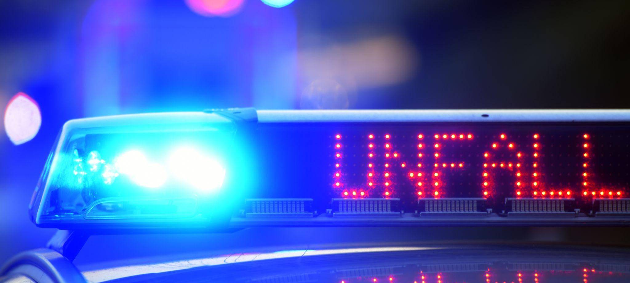 Polizei sichert Unfallstelle