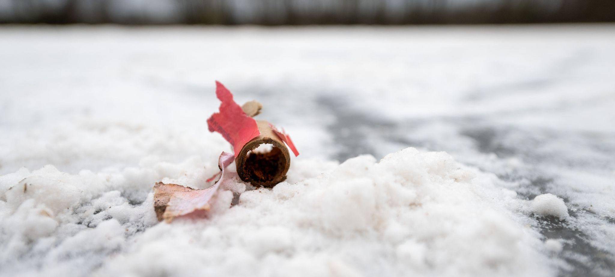 Abgebrannter Böller