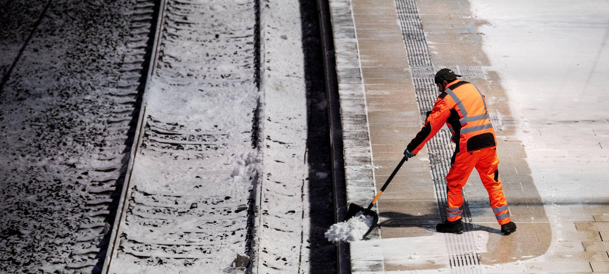 Nach Sturmtief Elli - Lage am Hamburger Hauptbahnhof