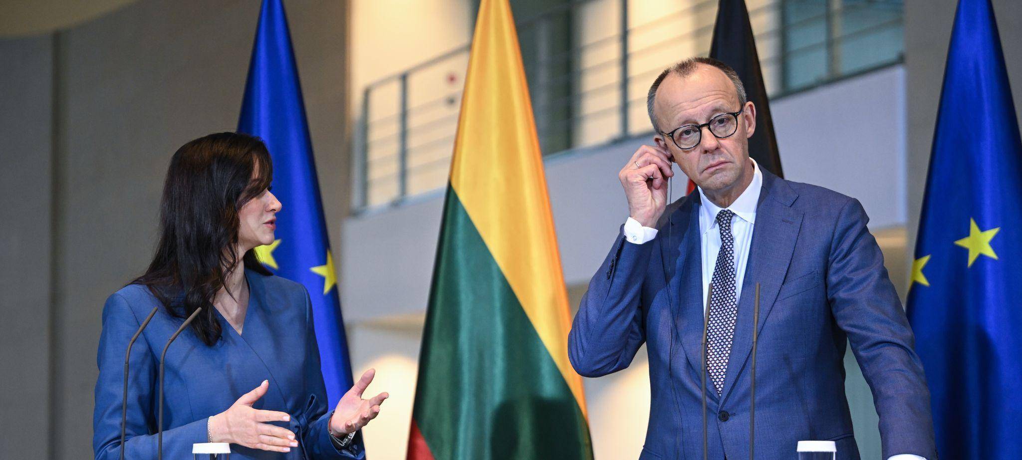 Litauische Premierministerin bei Bundeskanzler Merz