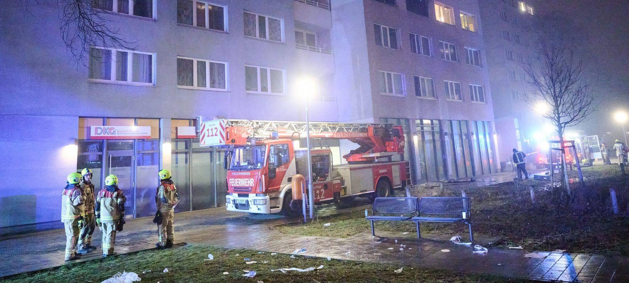 Hochhausbrand in Berlin