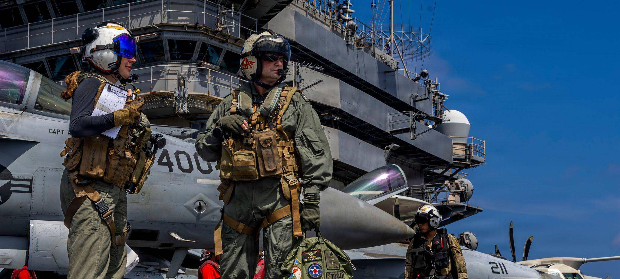 Flugzeugträger USS Abraham Lincoln im indischen Ozean