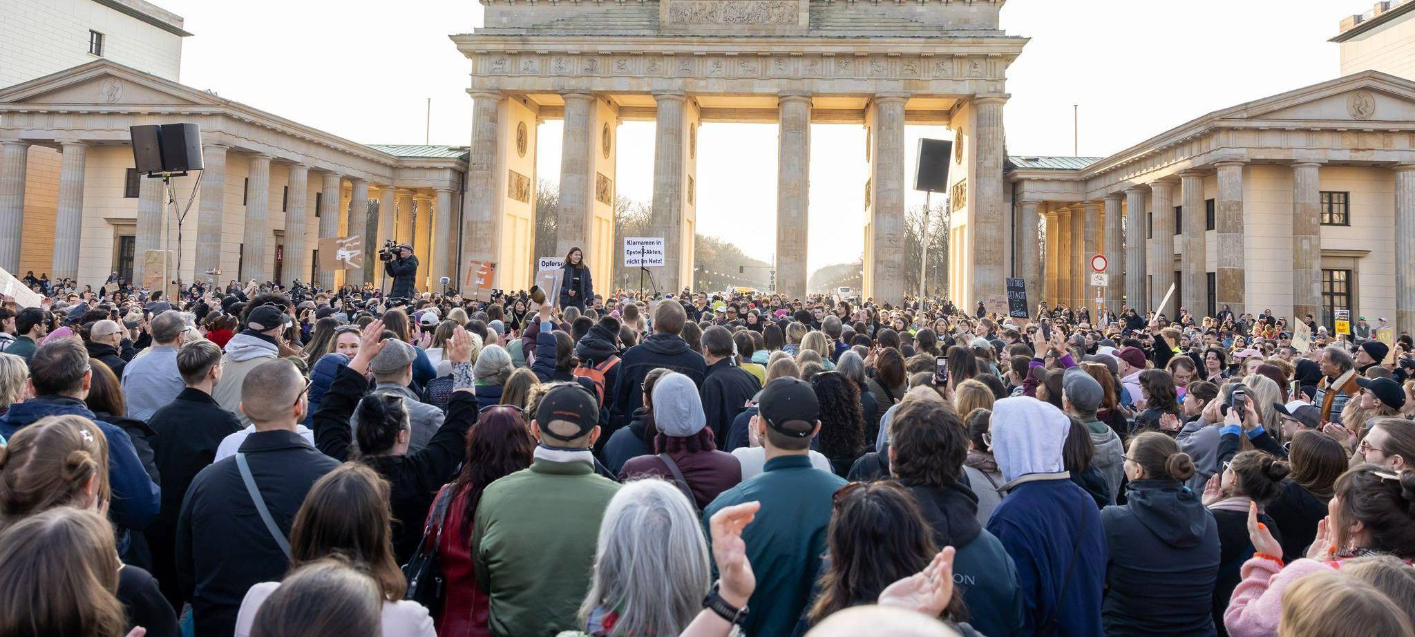 Demonstration gegen sexualisierte digitale Gewalt