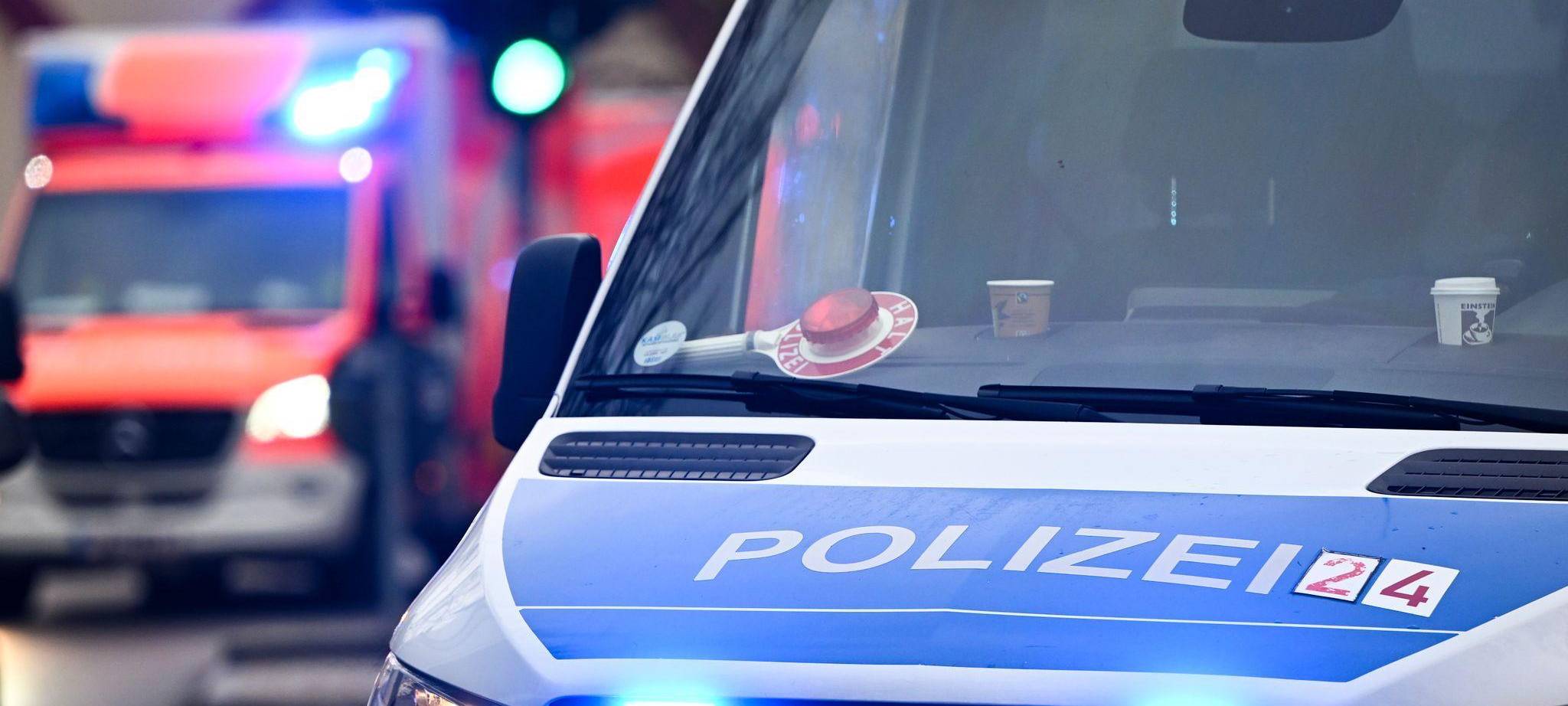 Illustration - Polizei und Krankenwagen