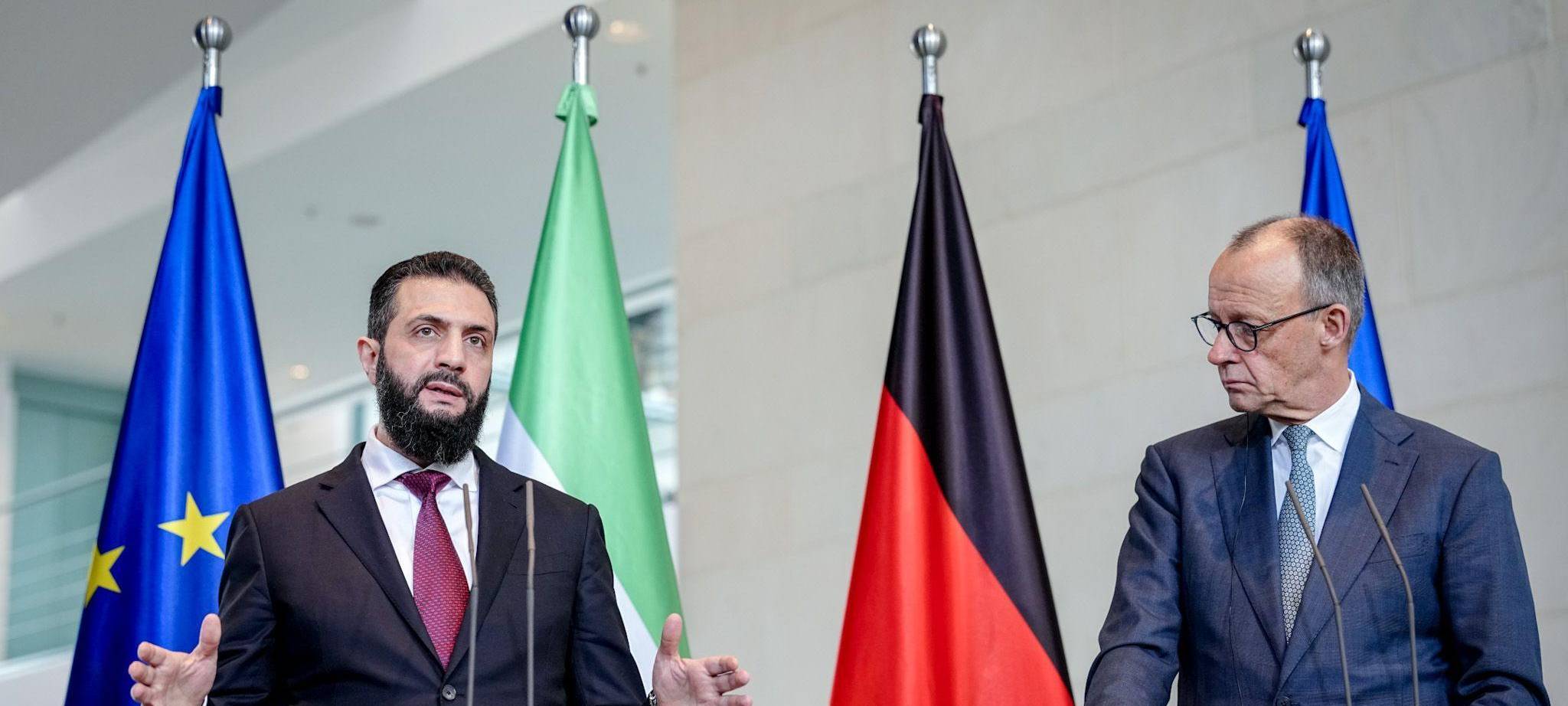 Syriens Übergangspräsident Ahmed al-Scharaa besucht Berlin