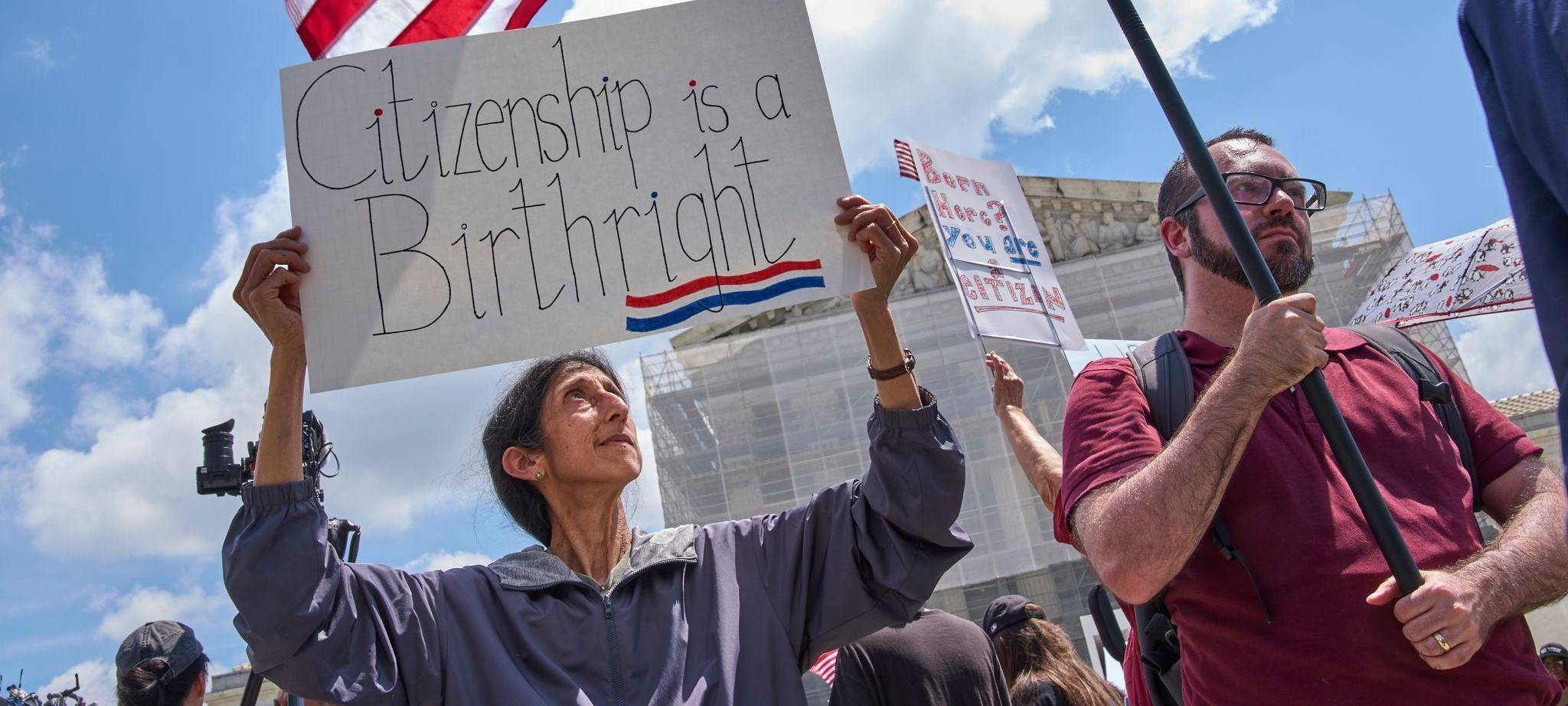 Demonstration vor dem Supreme Court