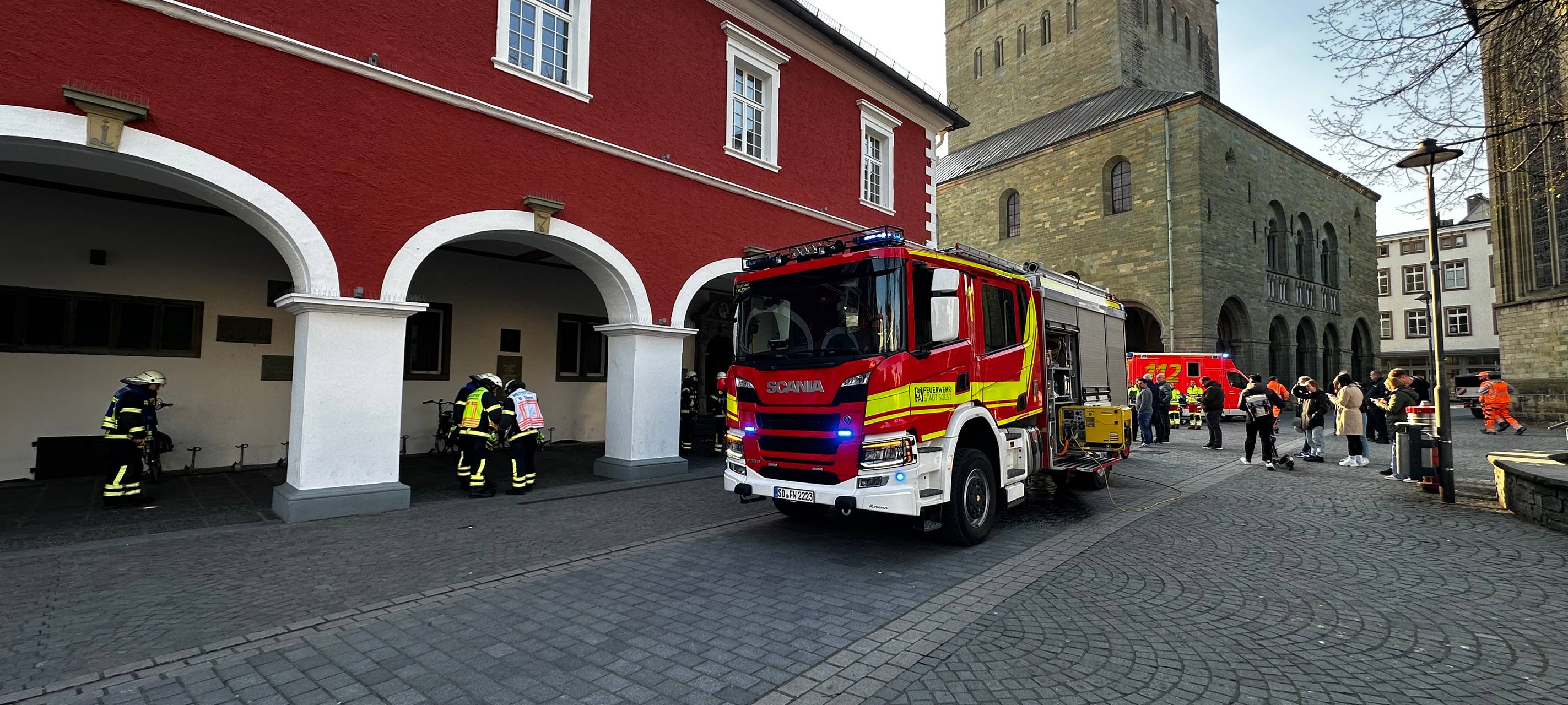 Brand im Soester Rathaus