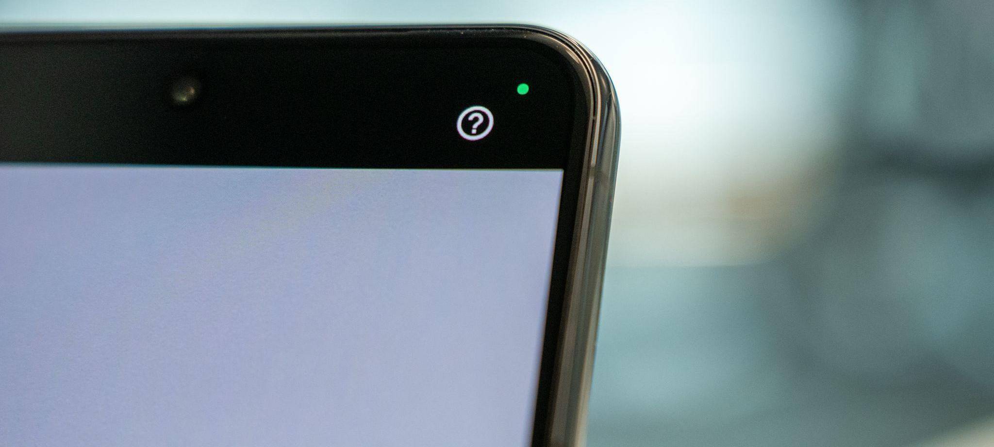 Eine grüne Statusanzeige eines Android-Handys