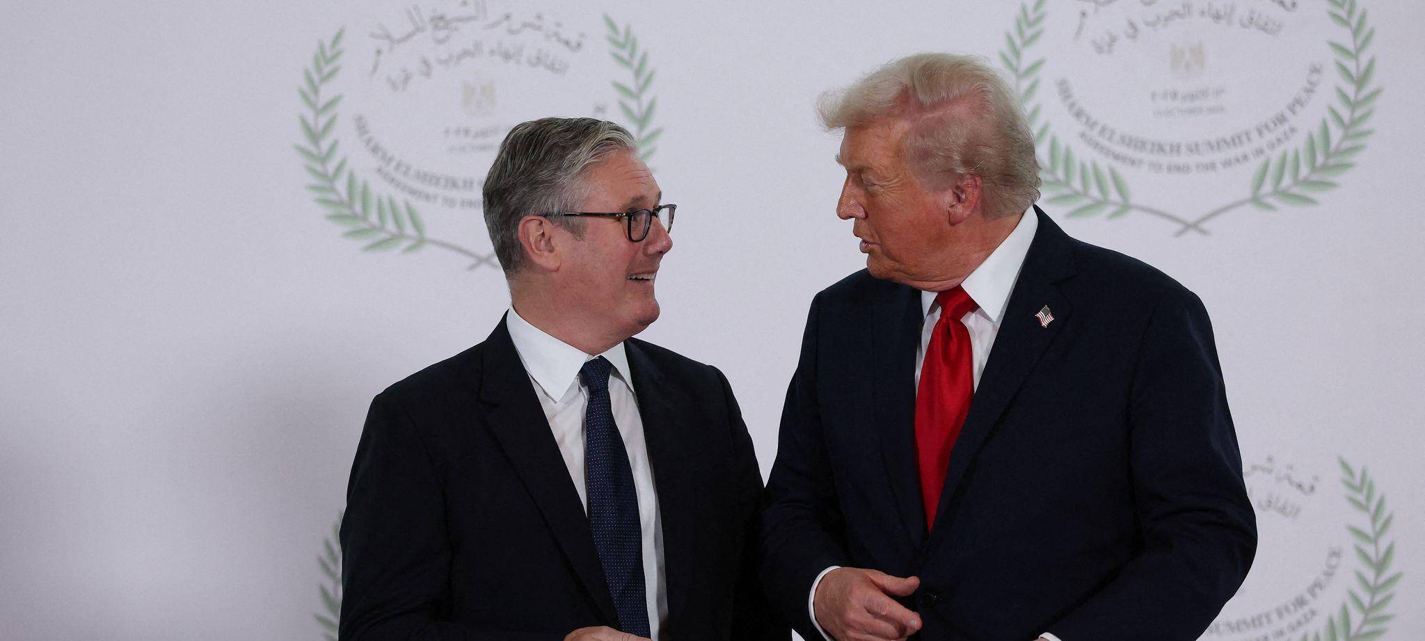 US-Präsident Donald Trump (r) und Premierminister Keir Starmer