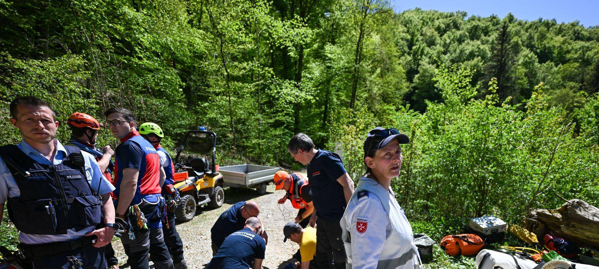 Rettungseinsatz in Falkensteiner Höhle