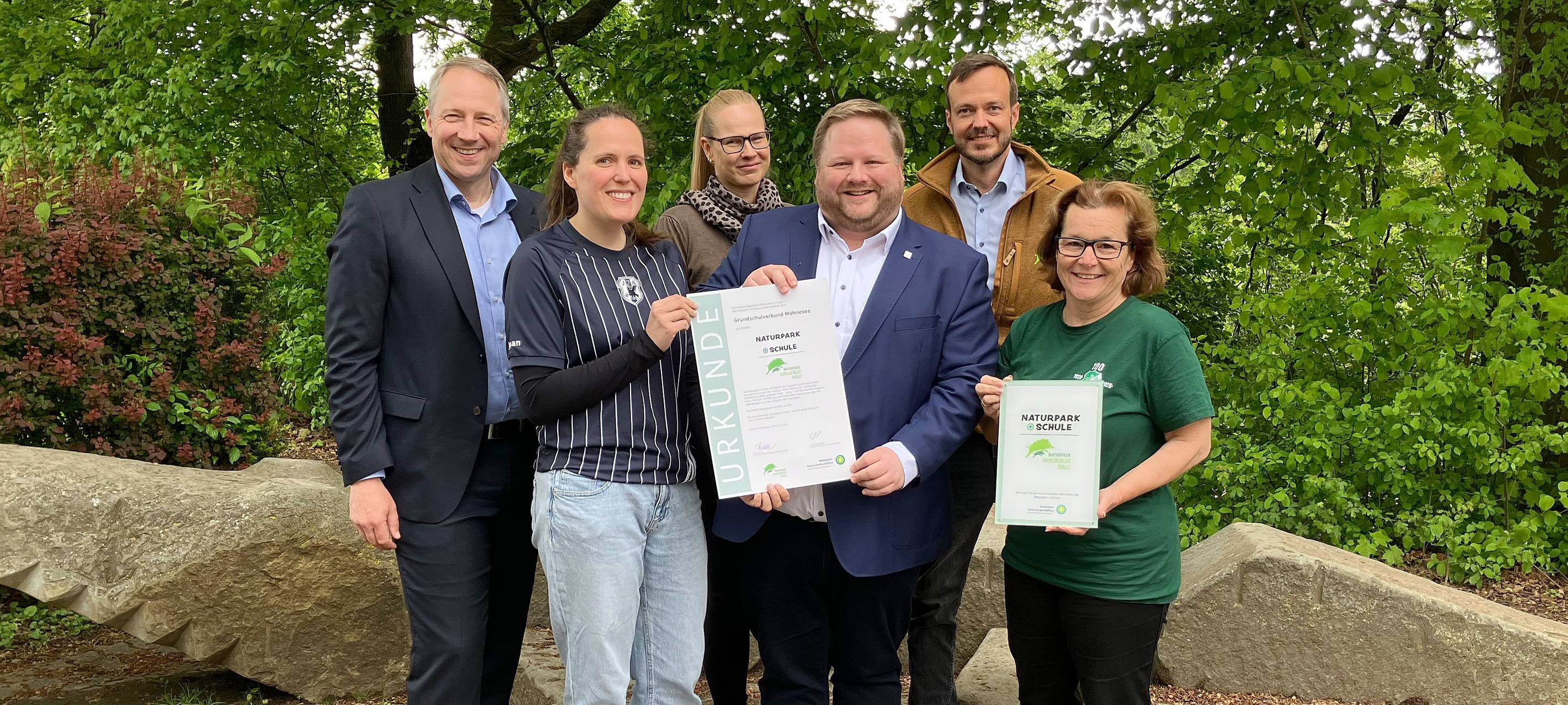 Grundschulverbund Möhnesee ist Naturpark-Schule