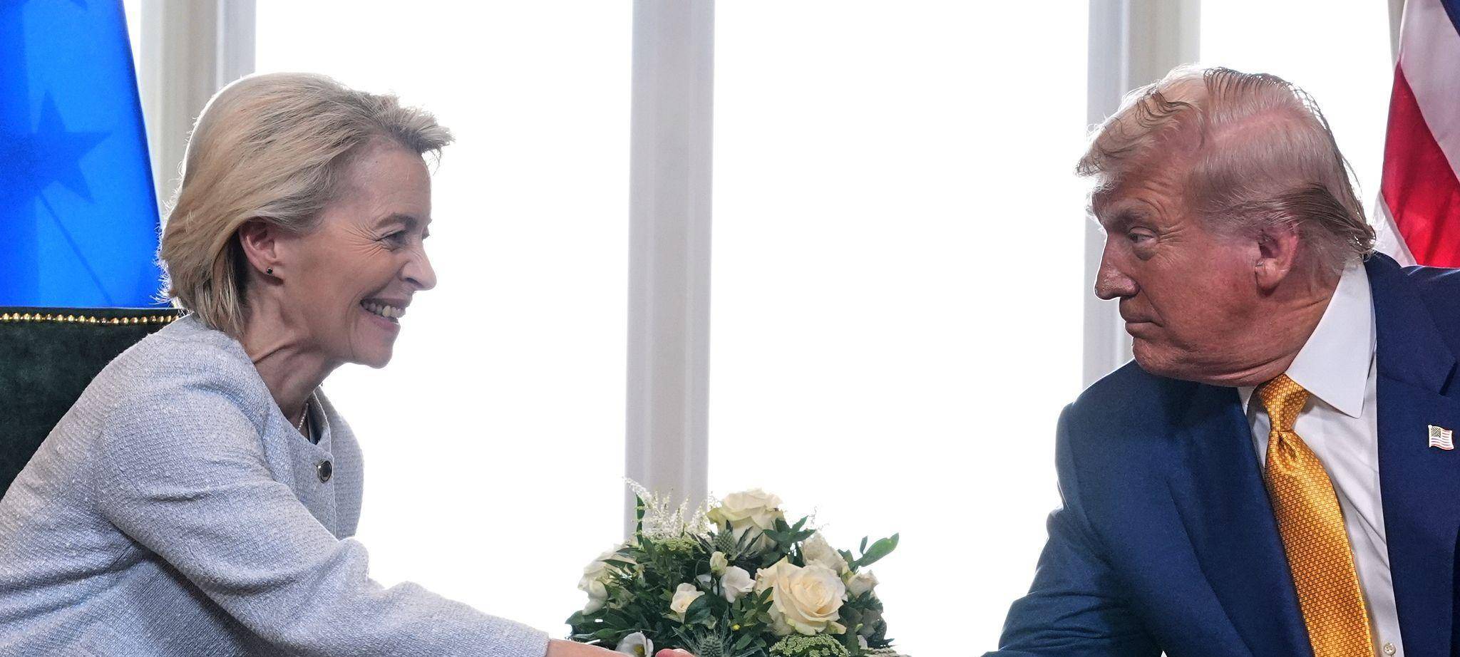 US-Präsident Trump trifft von der Leyen