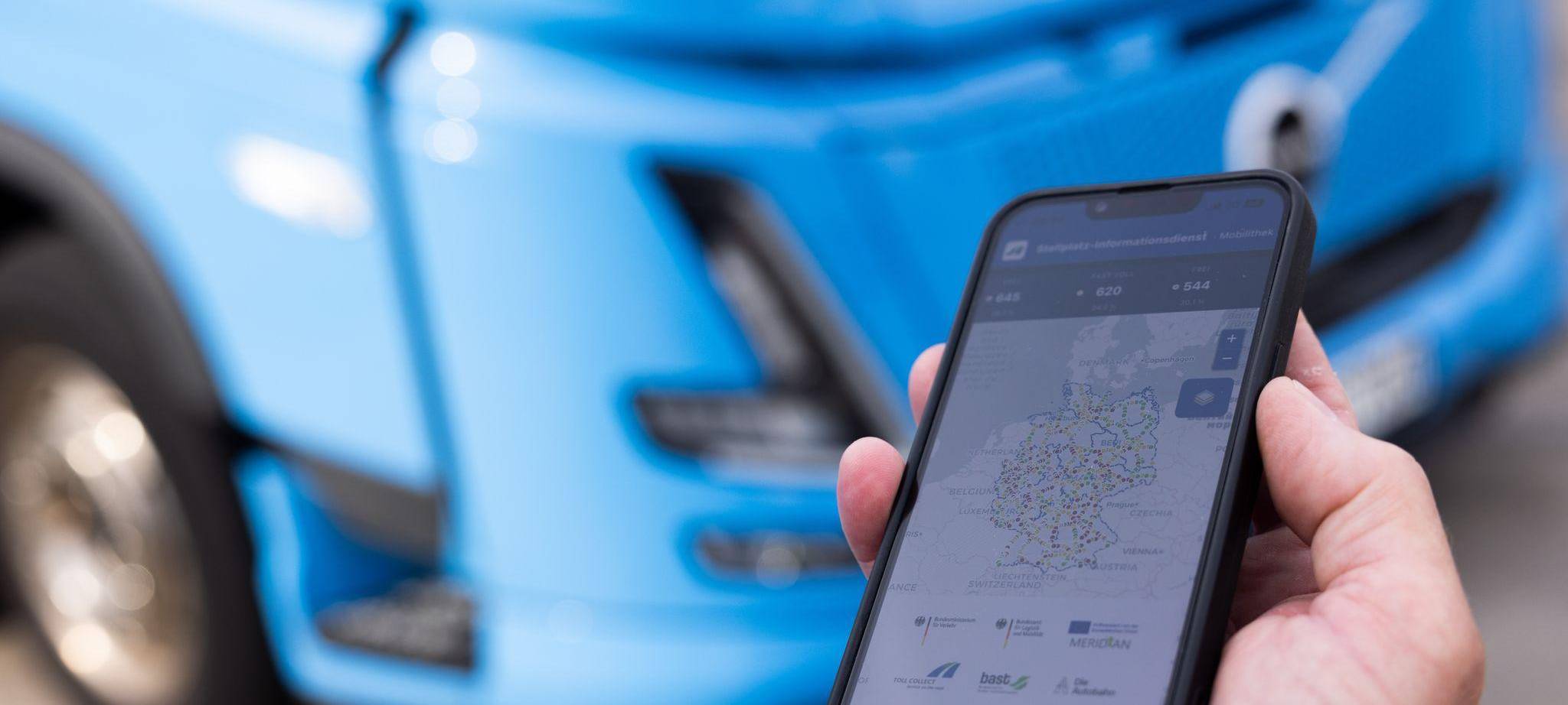 Stellplatzinfo-System für Lkw