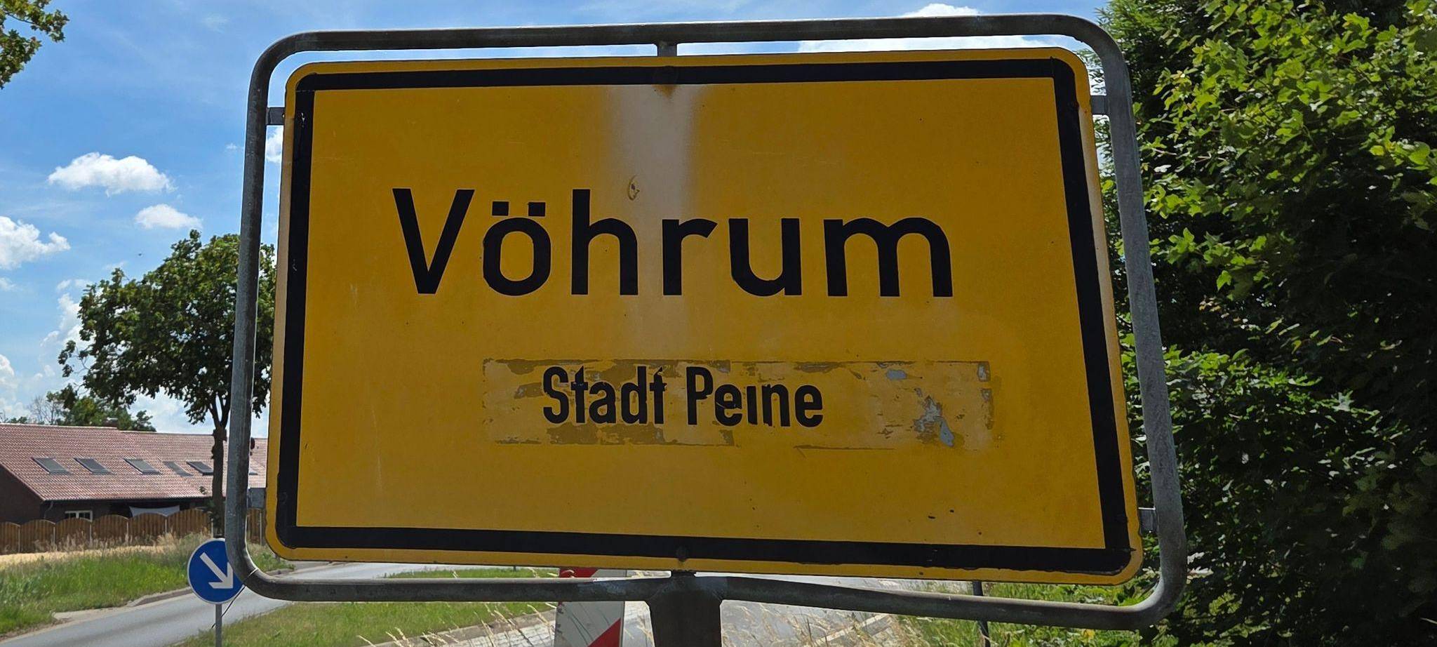 Ortsschild Vöhrum