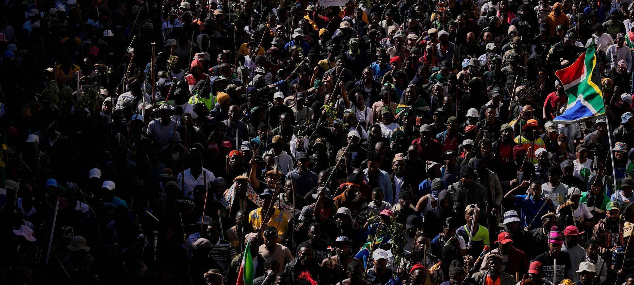 Proteste gegen die Einwanderungspolitik in Südafrika