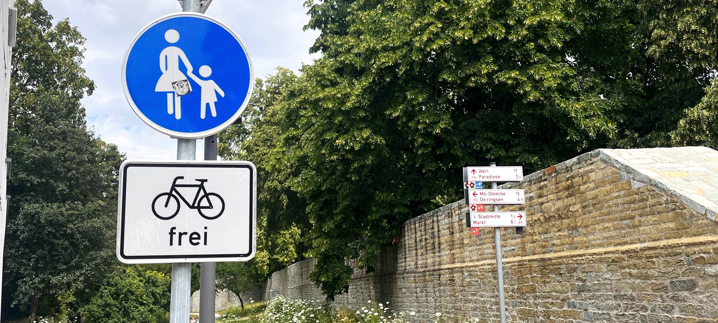 Das gilt für Radfahrer in der Soester Gräfte