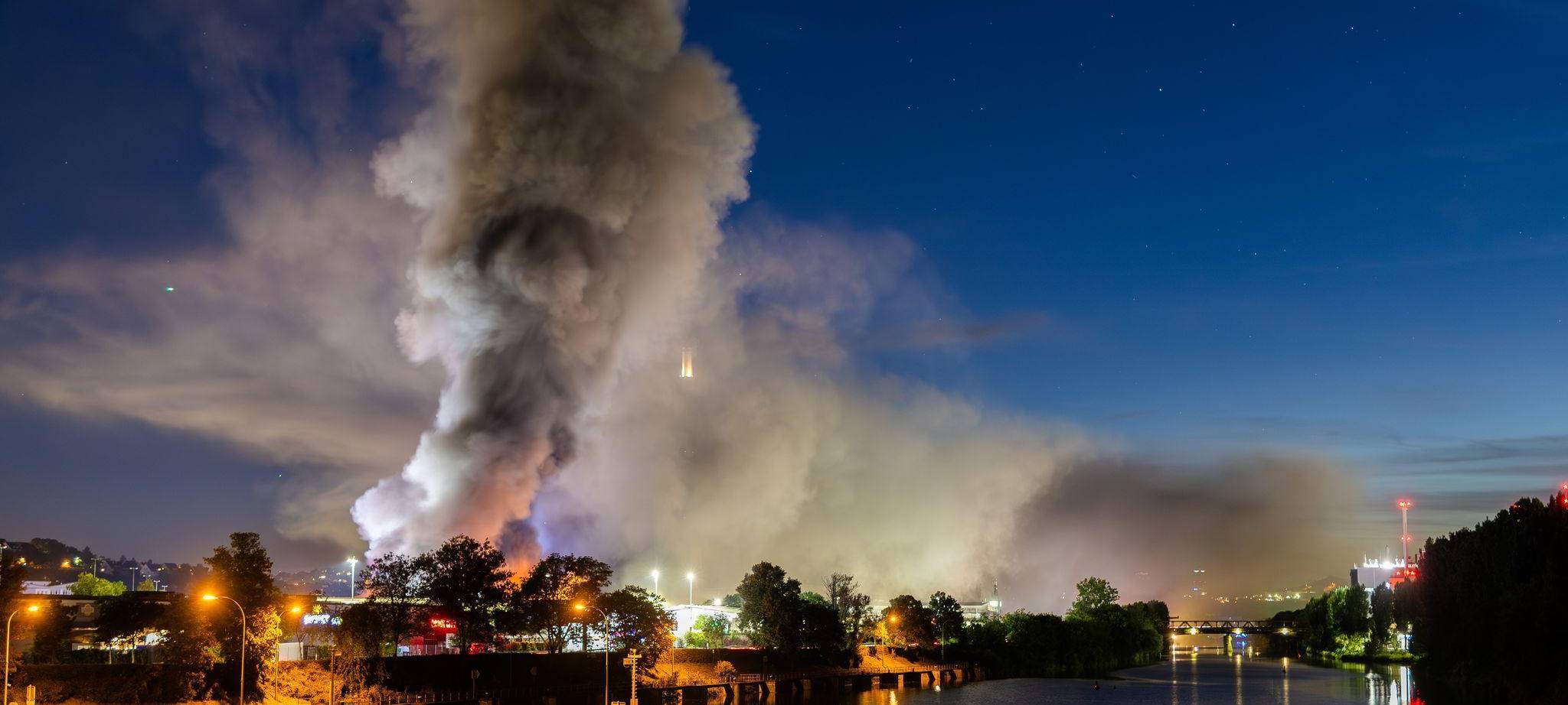 Feuer in Stuttgart