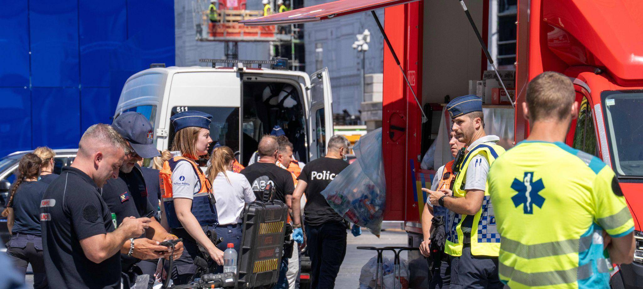Gebäudebrand in Brüssel