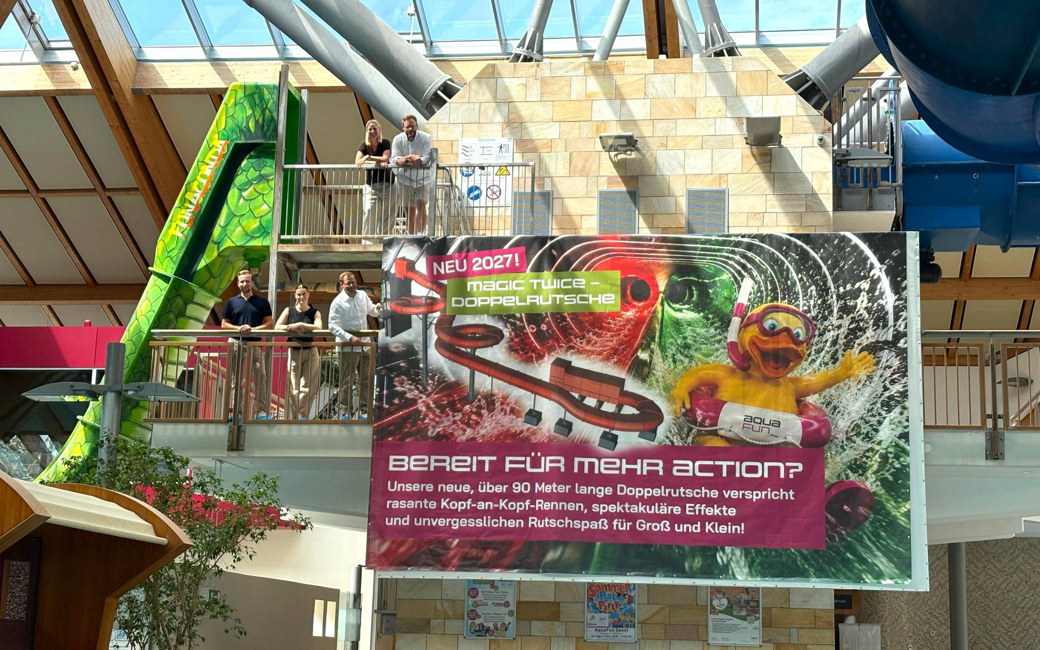 Neue Doppelrutsche fürs AquaFun Soest kommt 2027