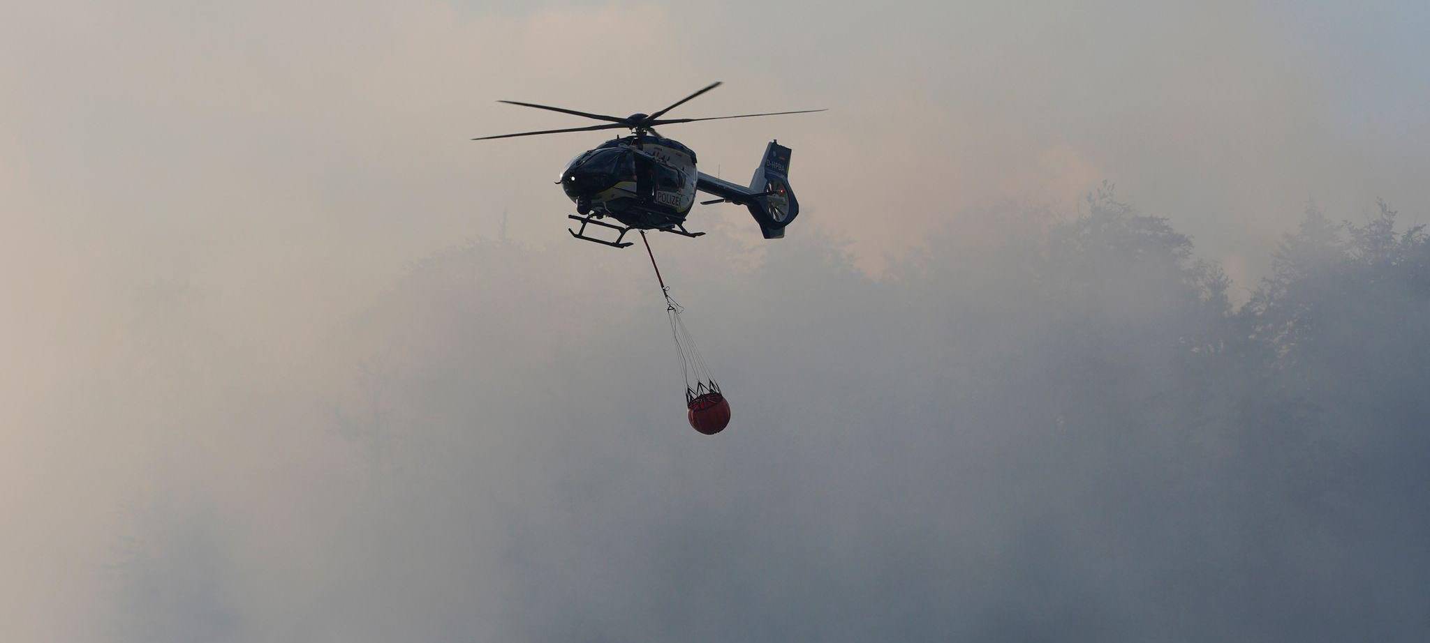 Brand im Bergwald in den Chiemgauer Alpen