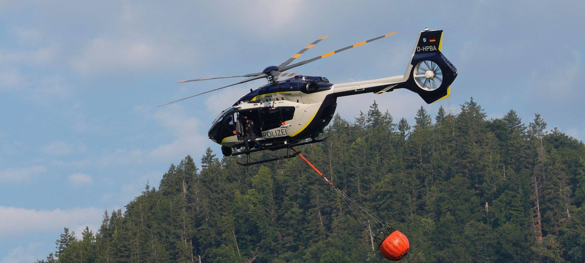 Brand im Bergwald in den Chiemgauer Alpen