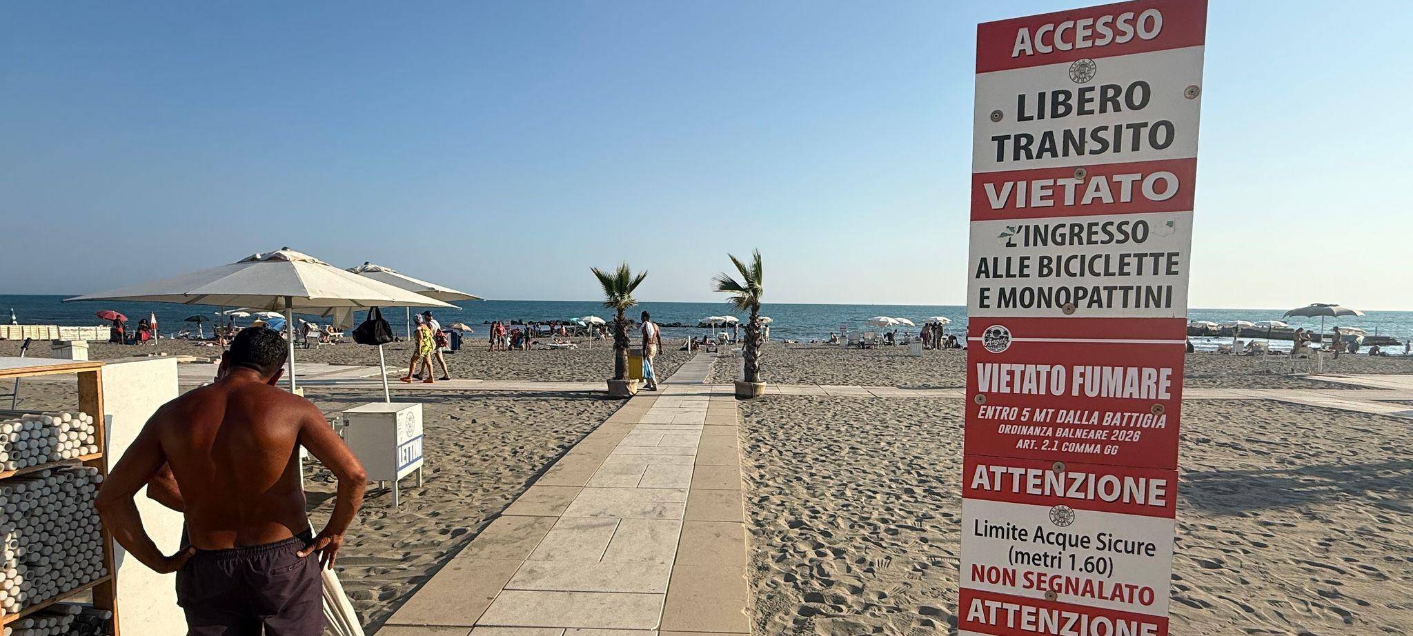 Strandbad in Italien