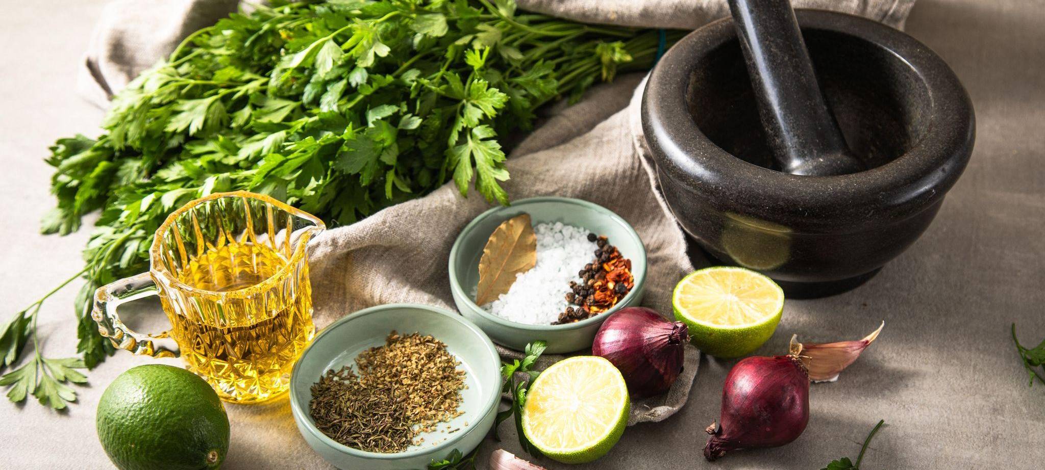 Zutaten für Chimichurri