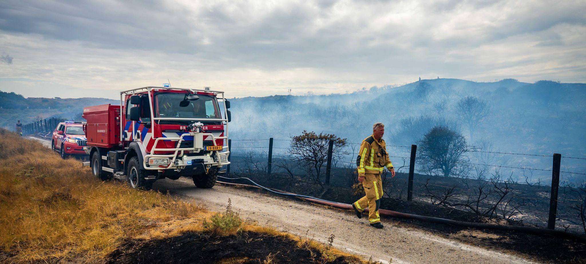 Feuer in den Dünen bei Wassenaar