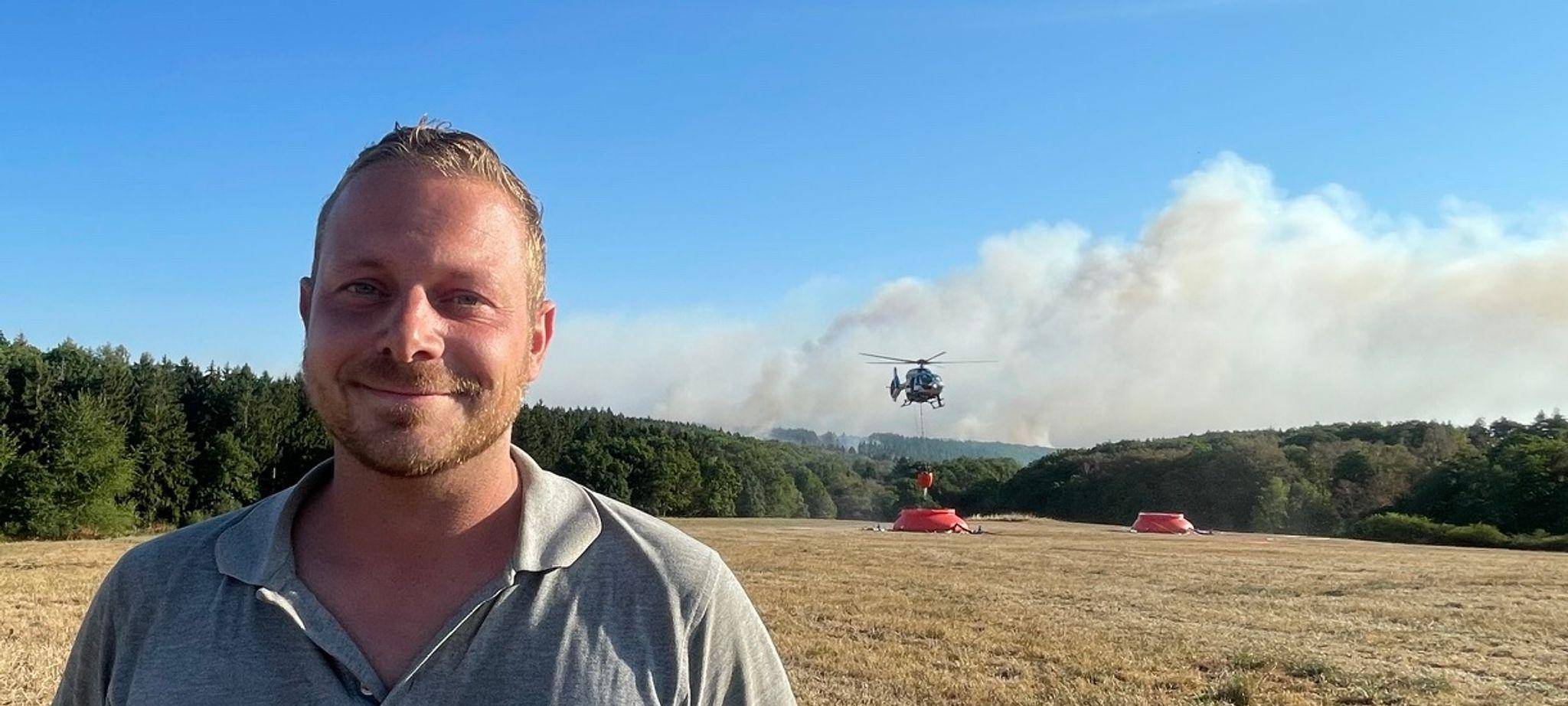Waldbrand im Hürtgenwald
