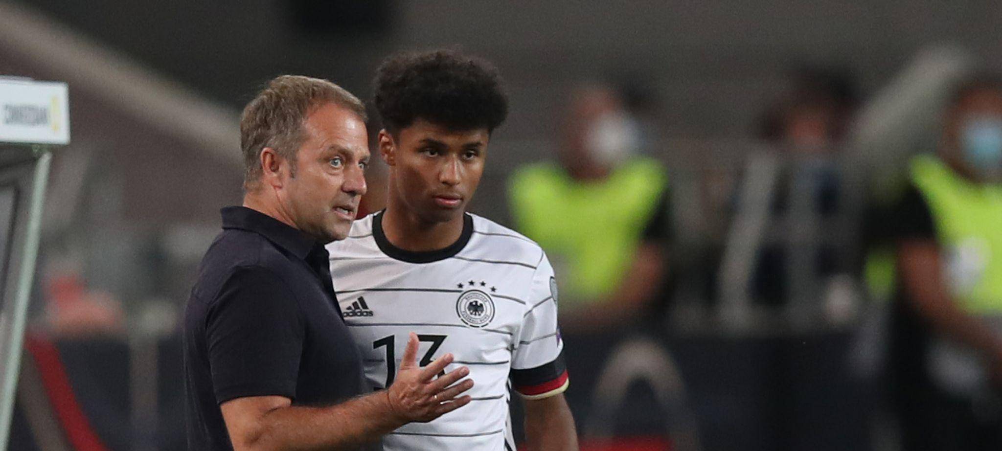 Hansi Flick und Karim Adeyemi